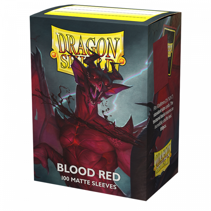 DRAGON SHIELD BUSTE PROTETTIVE STANDARD DA 100 - MATTE BLOOD RED