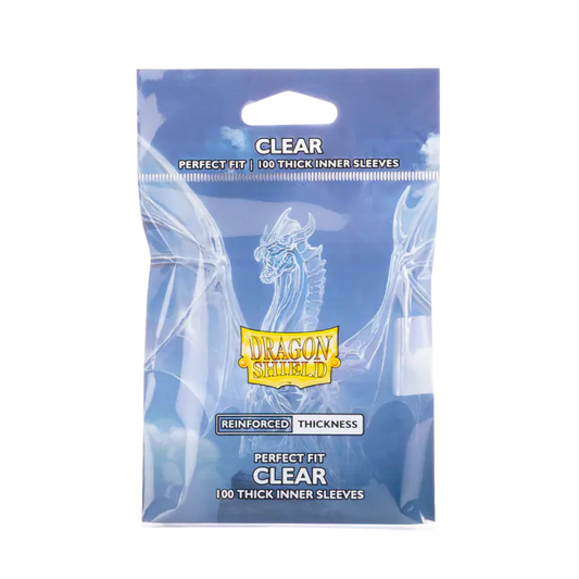 DRAGON SHIELD PERFECT FIT THICK INNER SLEEVES 100 - CLEAR