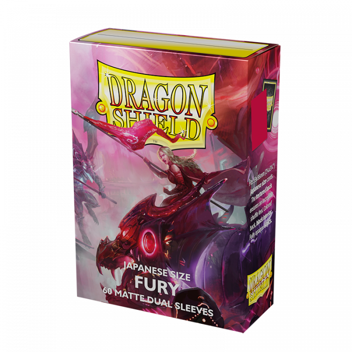 DRAGON SHIELD BUSTE PROTETTIVE MINI JAPANESE DA 60 - MATTE DUAL - FURY ALARIA COMMONWEALTH CHAMPION
