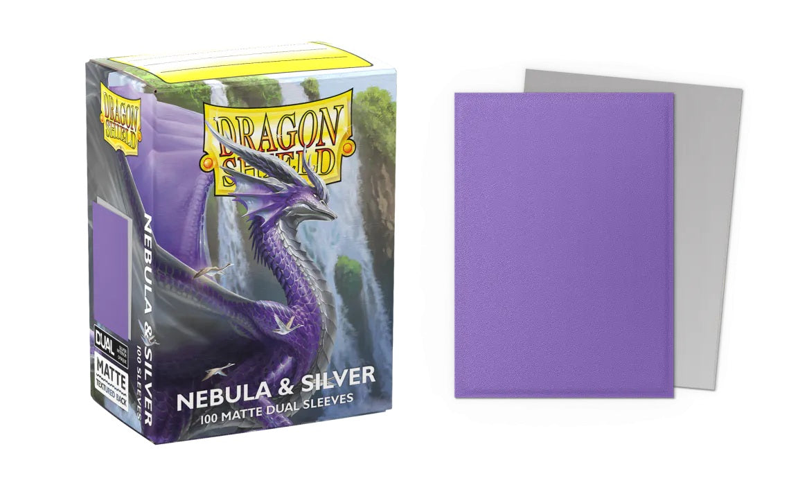 DRAGON SHIELD BUSTE PROTETTIVE STANDARD DA 100 - DUAL MATTE NEBULA & SILVER